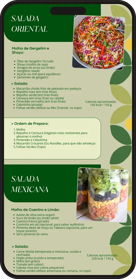 Página real: Salada oriental — guia Salada no pote + molho