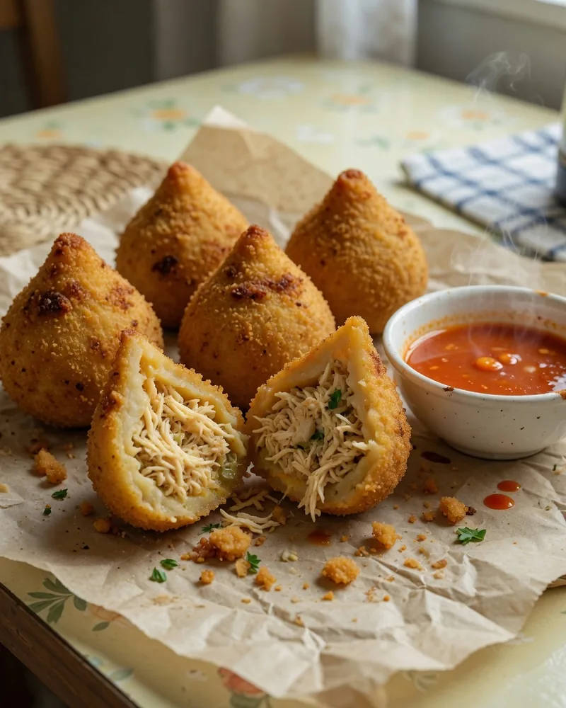Coxinha de Frango — foto do prato pronto