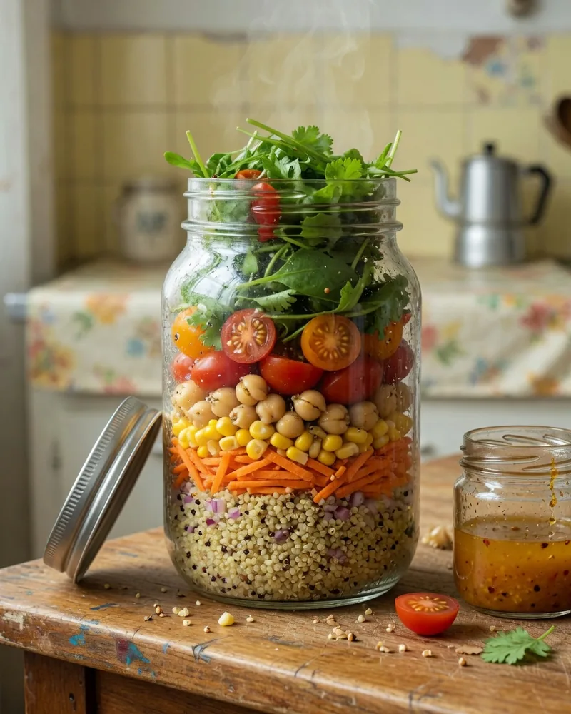 Salada Mediterrânea — foto do prato pronto